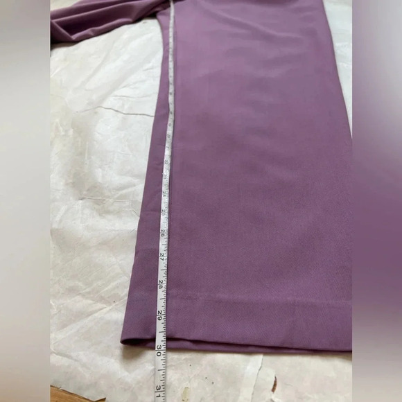 ARKET Womens Viscose Tapered Leg High Waist Trousers Pants Purple Sz 12 US 42 EU - Picture 5 of 11